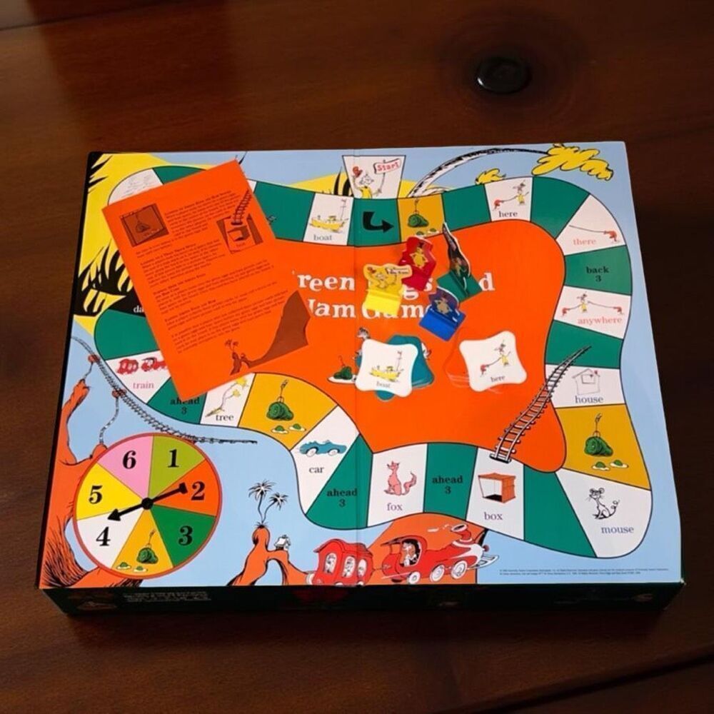 Vintage 1996 Green Eggs and Ham Game Board Game by University Games Dr. Seuss